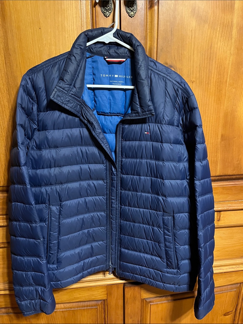 Tommy Hilfiger Men's Navy Quilted Packable Puffer Jacket